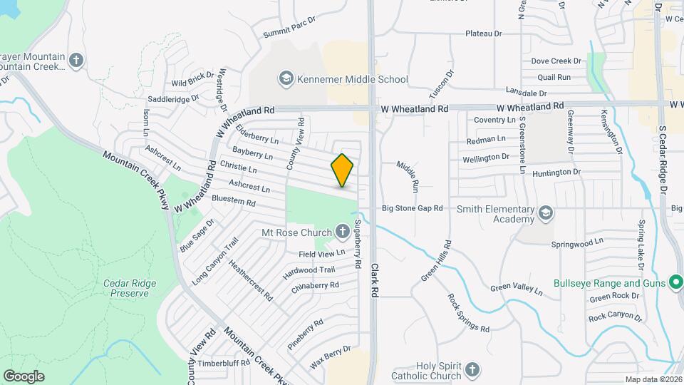 7110 Christie Ln Map and Location Details