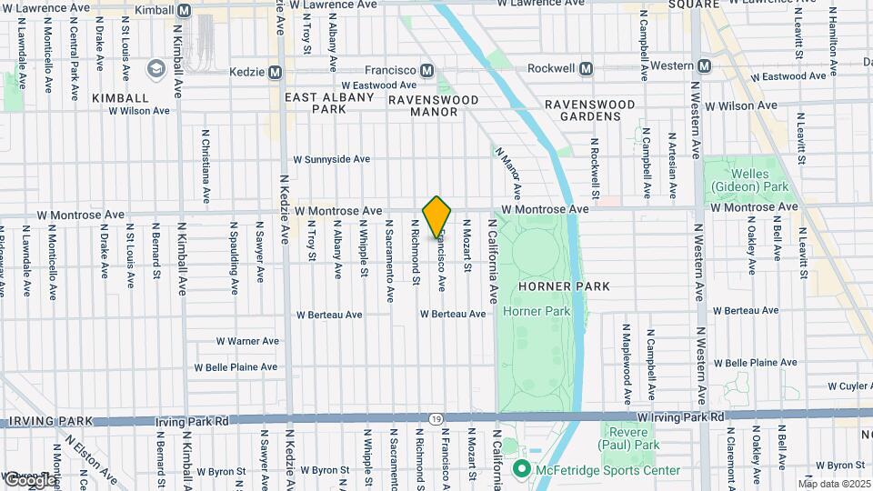 4316 N Francisco Ave, Unit 1 Map and Location Details