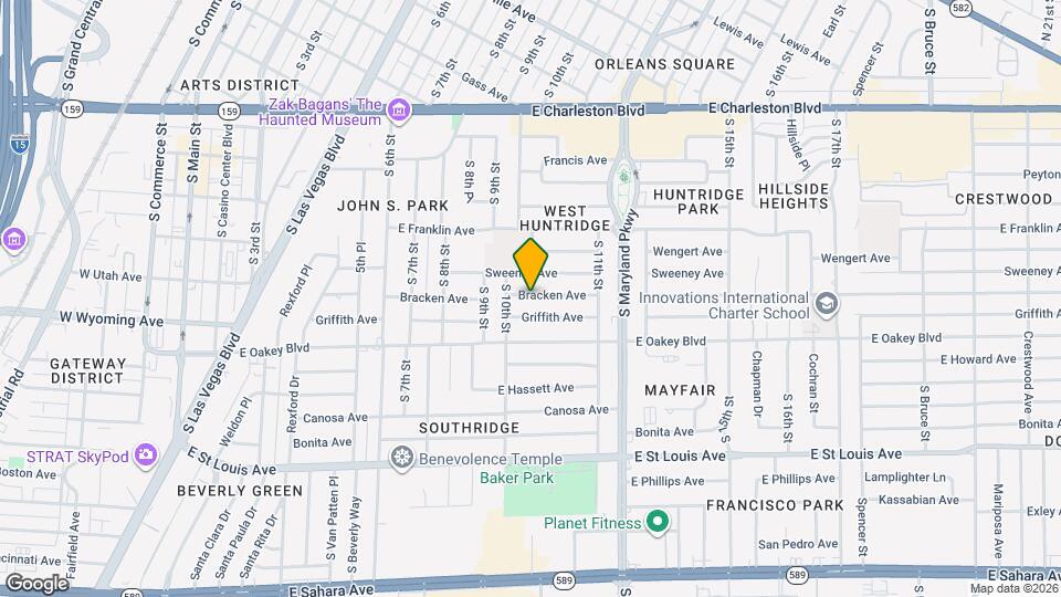1016 Bracken Ave Mapa y Detalles de la Ubicación