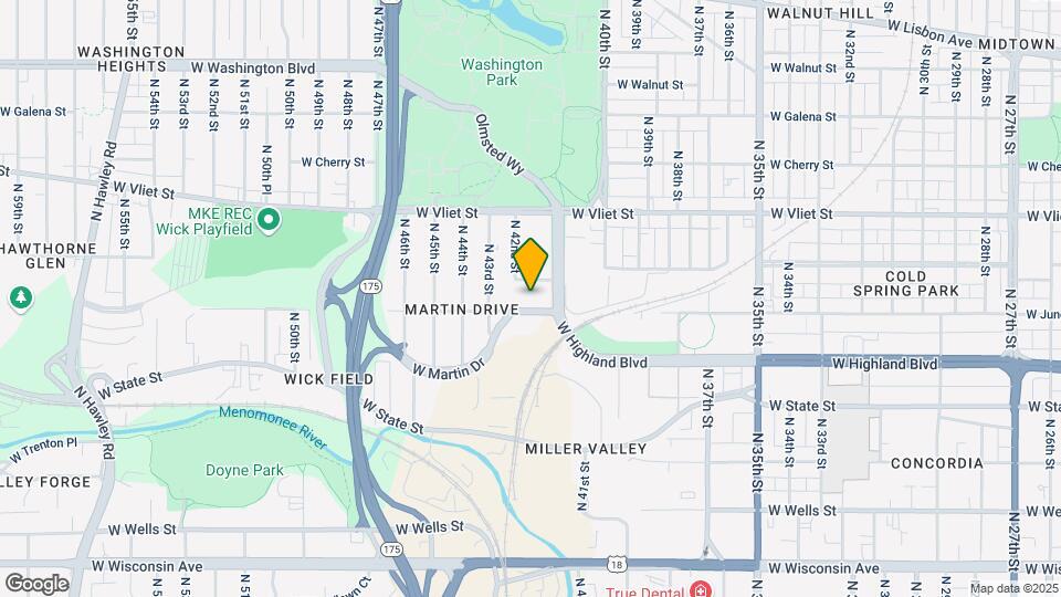 4130 W Juneau Ave Map and Location Details