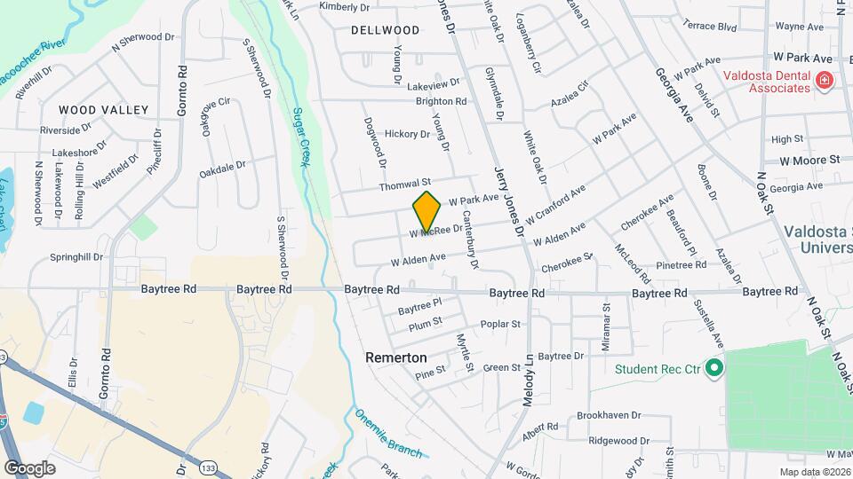 1213 McRee Dr Map and Location Details