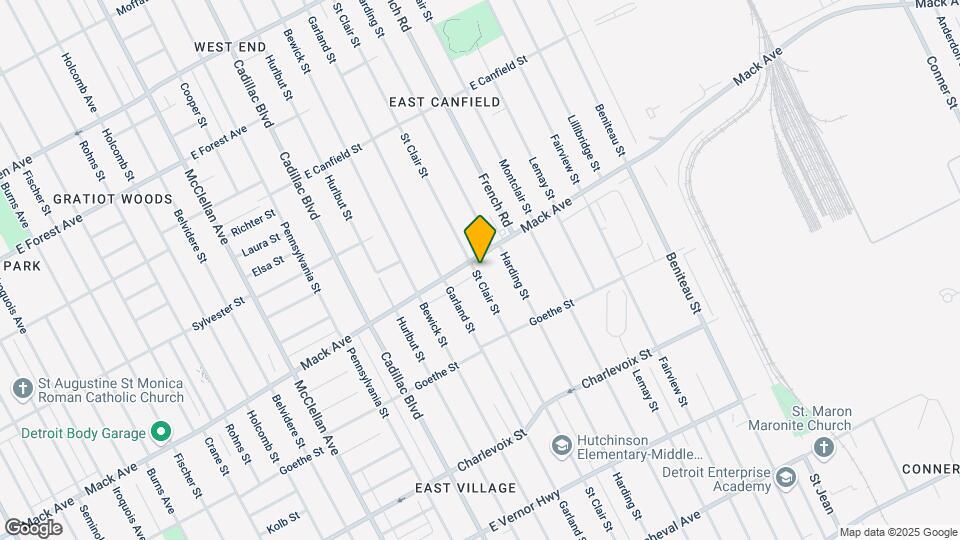 3548 St Clair St Map and Location Details