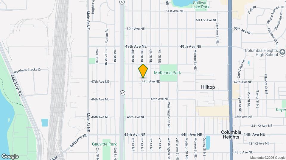 4703 5th St NE Map and Location Details