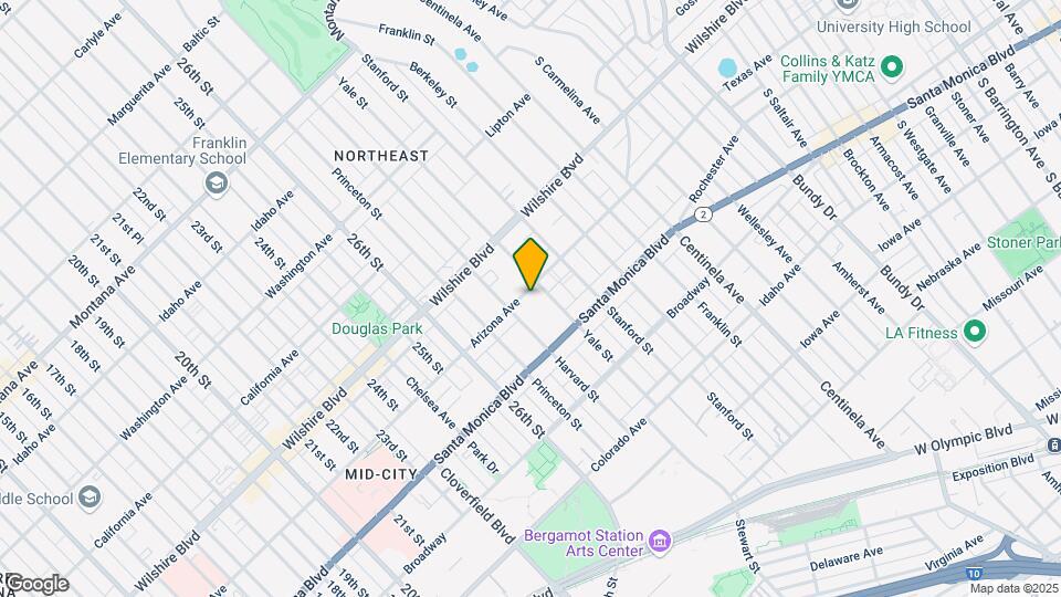2824 Arizona Ave Map and Location Details