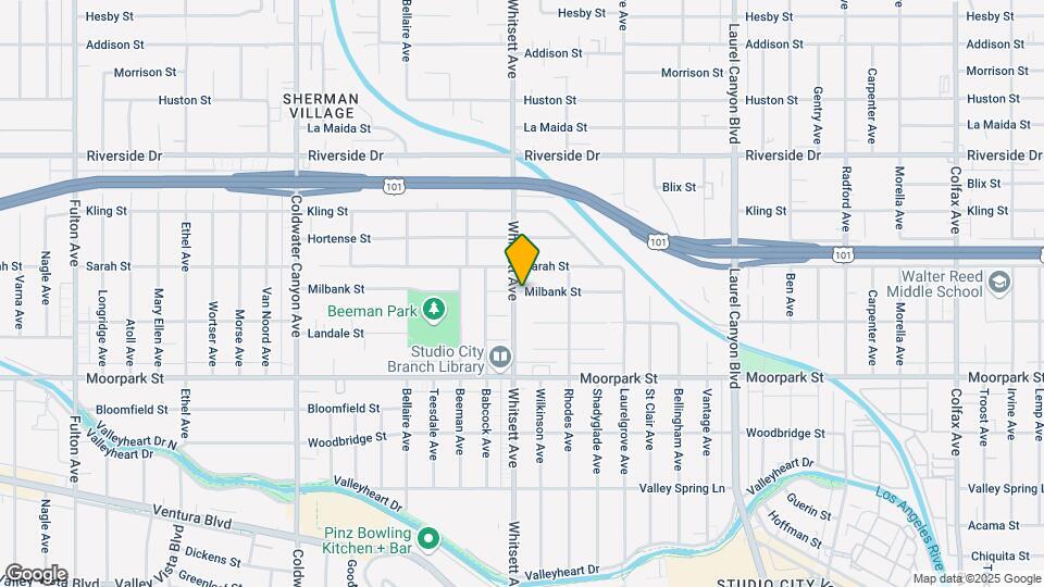 4530 Whitsett Ave Map and Location Details