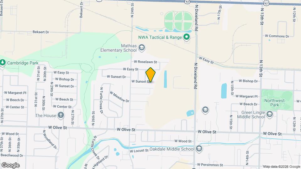 2204 W Sunset Dr Map and Location Details