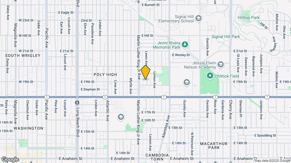 1907 Lewis Ave Map and Location Details