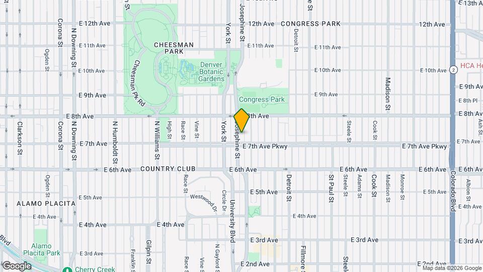 720 Josephine St Map and Location Details