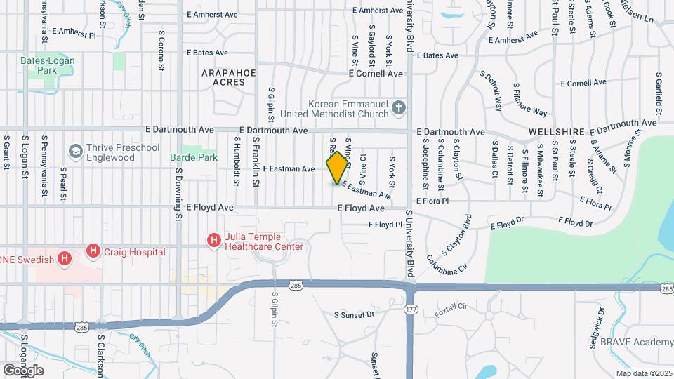 3220 S Race St Map and Location Details