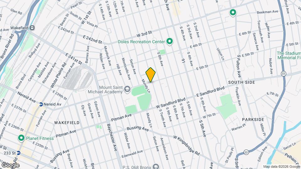 142 W 5th St Mapa y Detalles de la Ubicación