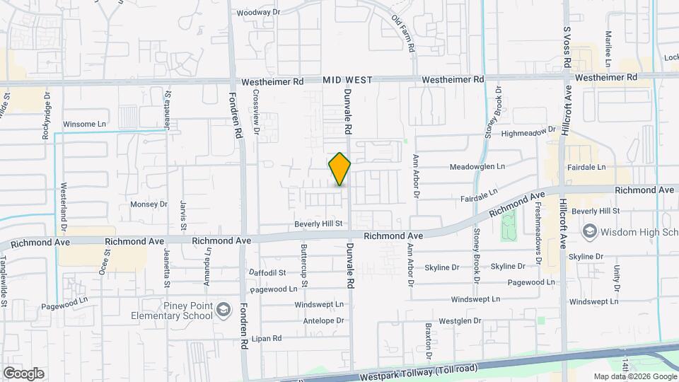 8604 Hollyoaks Creek Ln Map and Location Details