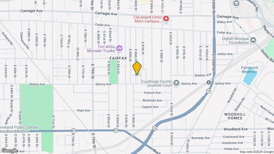 2351 E 86th St, Unit 2 Map and Location Details