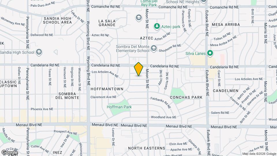 9019 Los Arboles Ave NE Map and Location Details