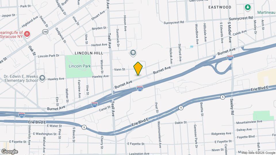 1437 Burnet Ave Map and Location Details