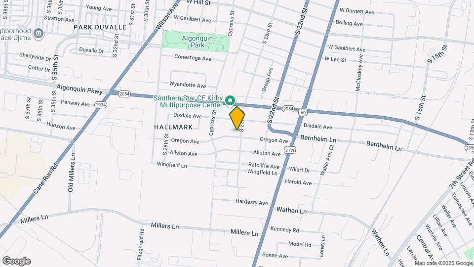 2305 Oregon Ave Map and Location Details