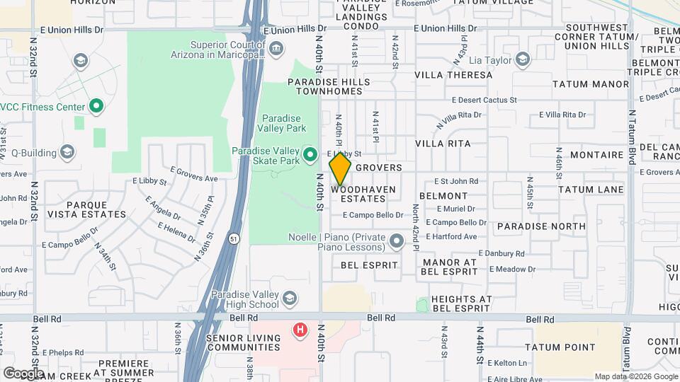 4019 E St John Rd Mapa y Detalles de la Ubicación