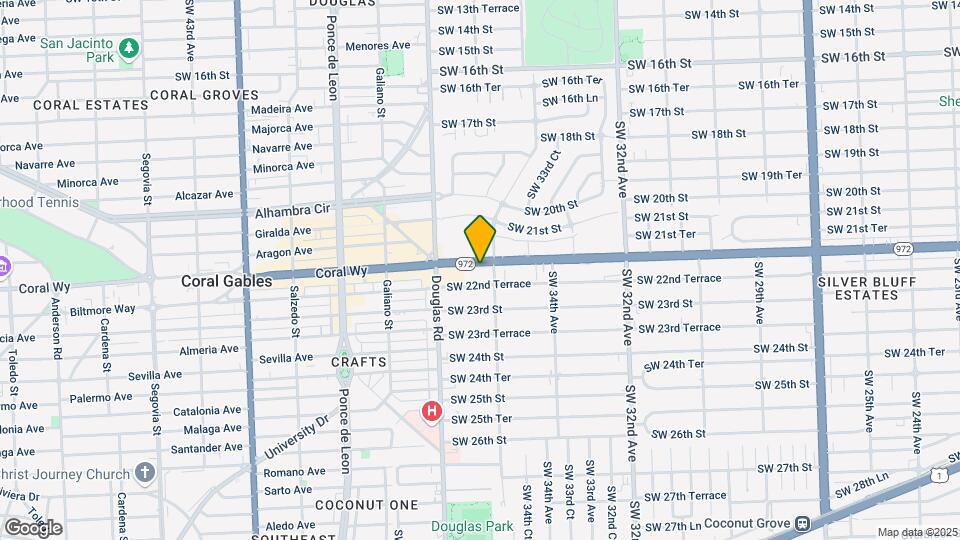 3622 Coral Way-Unit -FL6-ID64 Map and Location Details