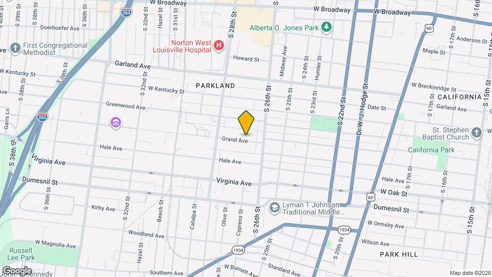 2633 Grand Ave Map and Location Details