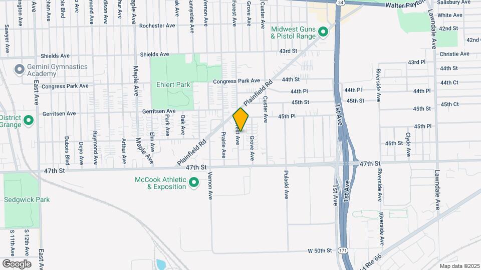 4549 Forest Ave-Unit -1S Map and Location Details