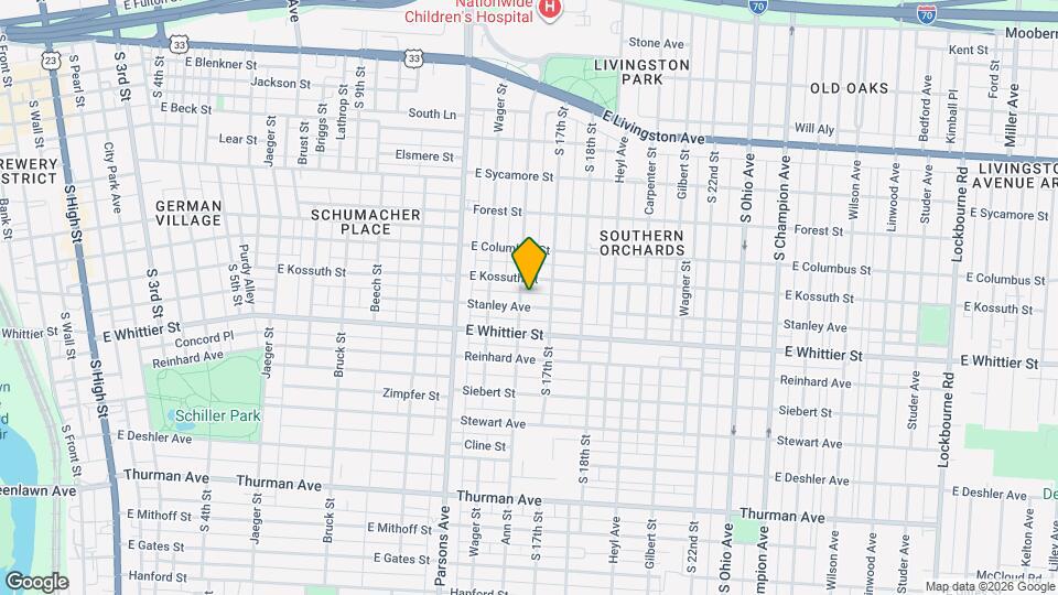 630 Stanley Ave Map and Location Details