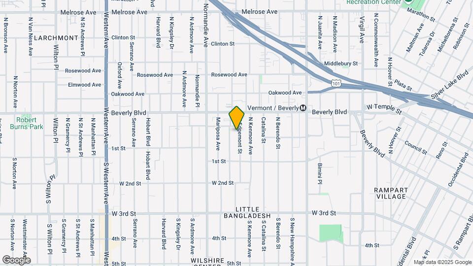 169 N Edgemont St, Unit 3 Map and Location Details