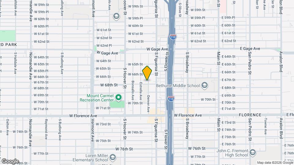 6629 Denver Ave Map and Location Details