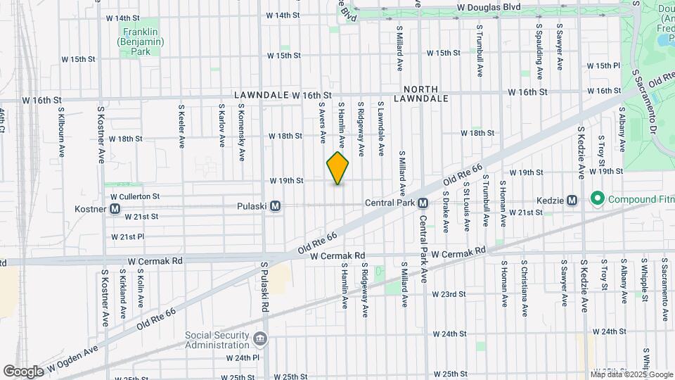 1910 S Hamlin Ave Mapa y Detalles de la Ubicación