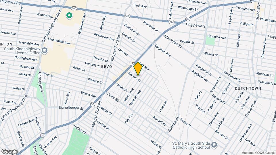 4571 Adkins Ave Map and Location Details