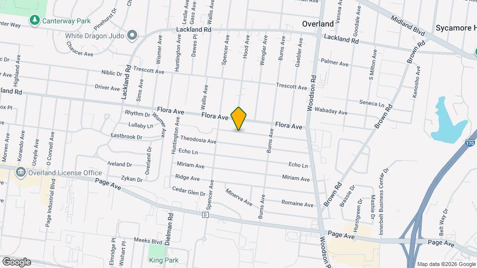 9530 Cote Brilliante Ave Map and Location Details