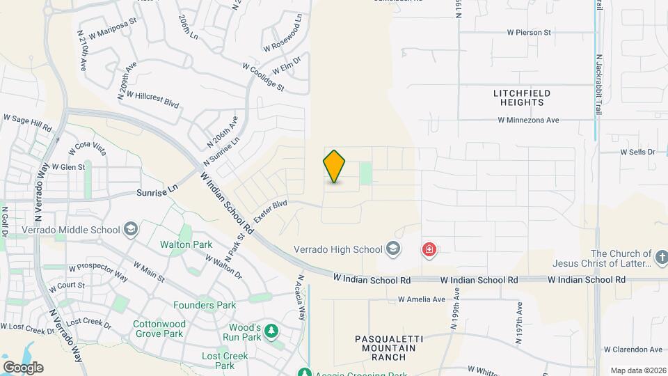 20264 W Montecito Ave Map and Location Details