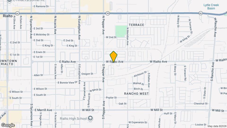 2805 W Rialto Ave Map and Location Details