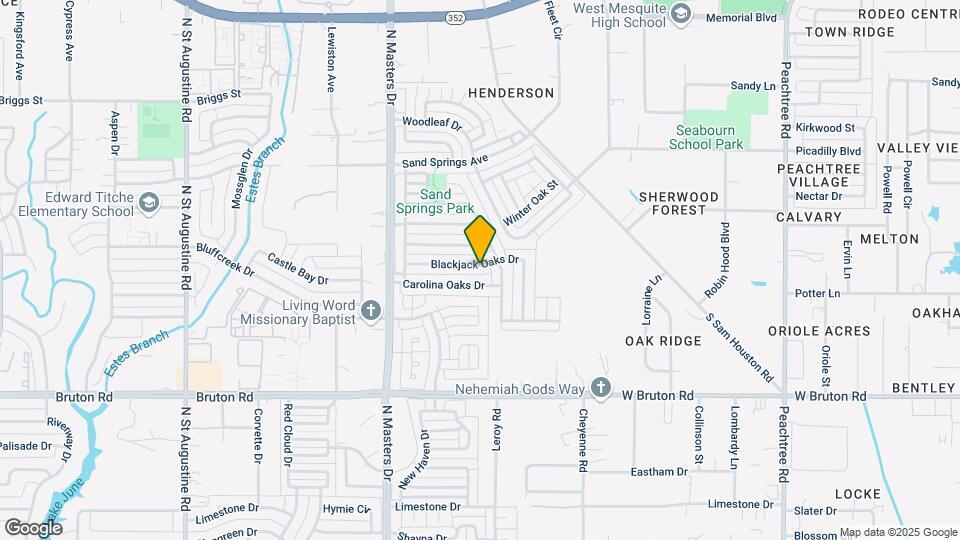 10340 Blackjack Oaks Dr Mapa y Detalles de la Ubicación