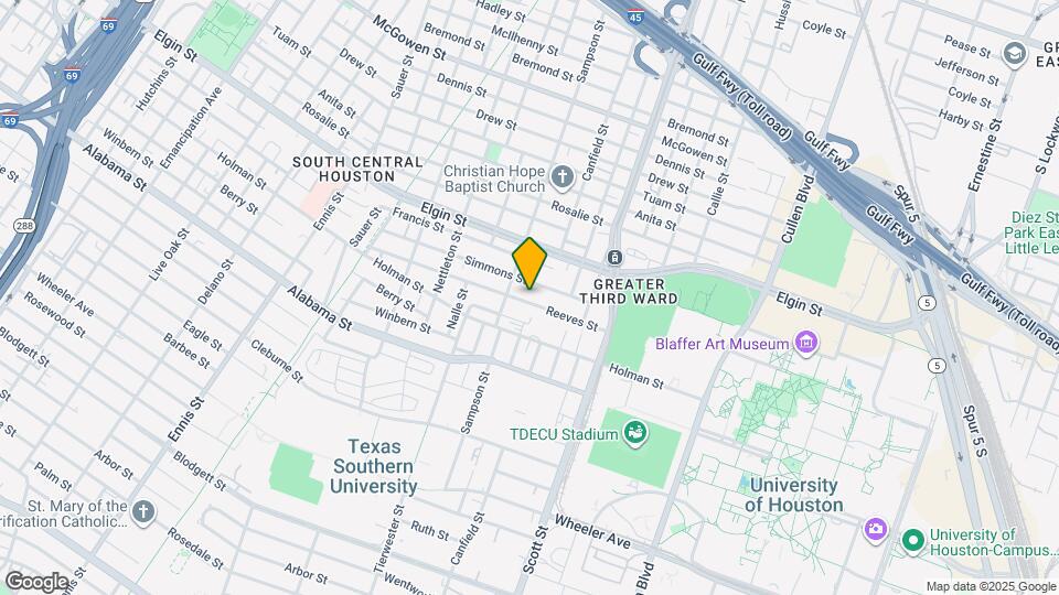 3419 Reeves St Map and Location Details