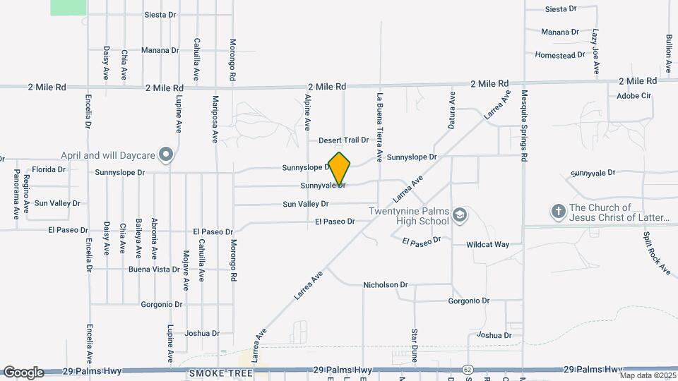 72385 Sunnyvale Dr Mapa y Detalles de la Ubicación