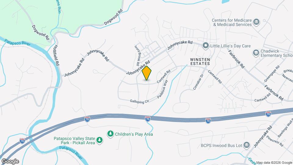 2104 Cedar Barn Way Map and Location Details