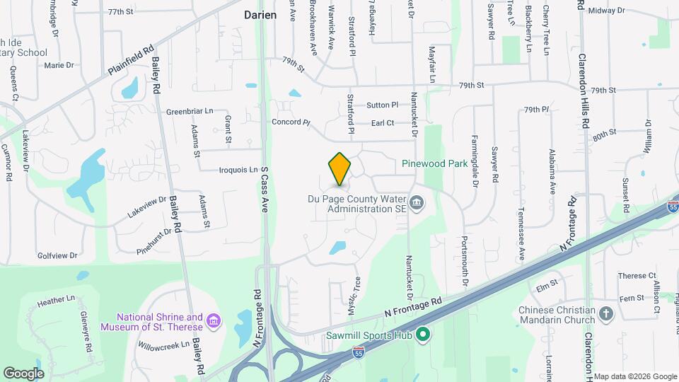 1025 Park Crest Dr Map and Location Details