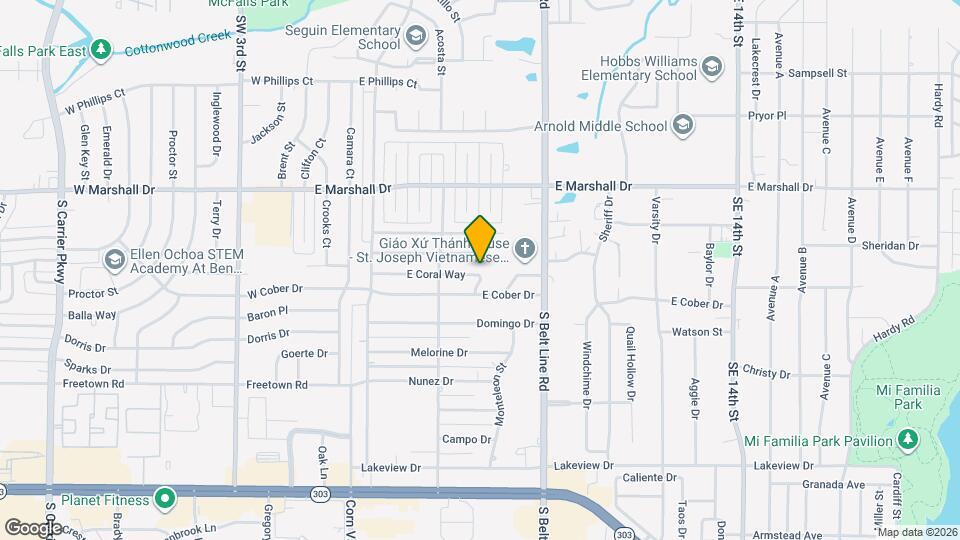 334 E Coral Way Mapa y Detalles de la Ubicación