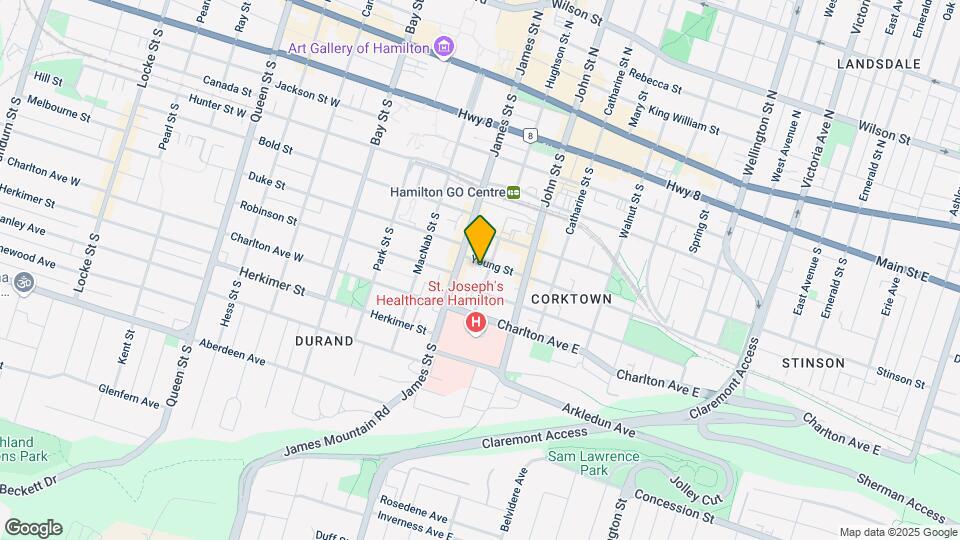 150 Hughson St Map and Location Details