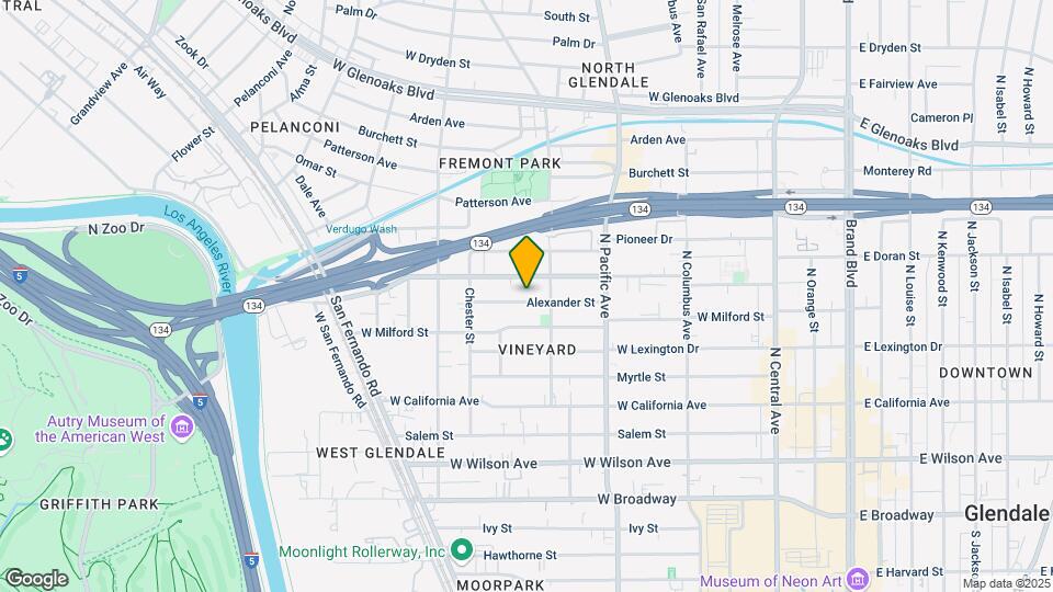 617 Alexander St Map and Location Details