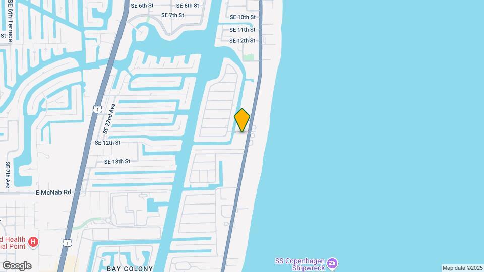 1401 S Ocean Blvd Mapa y Detalles de la Ubicación