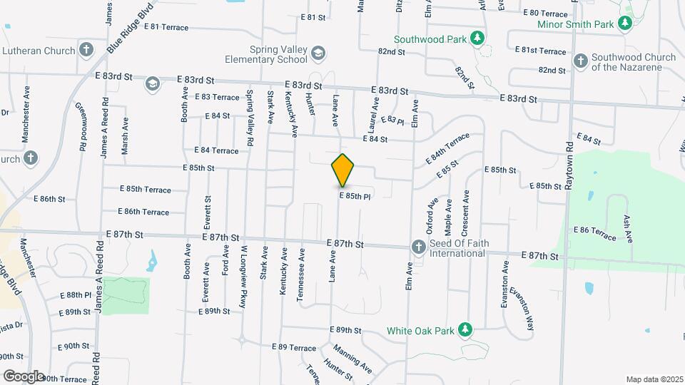 9000 E 85th Pl Map and Location Details