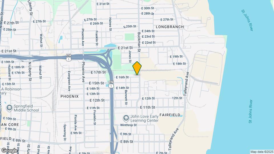 1643 E 16th St Mapa y Detalles de la Ubicación