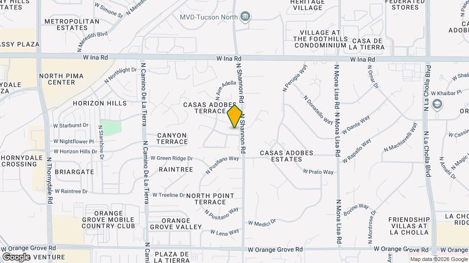 2920 W Calle Lucinda Mapa y Detalles de la Ubicación