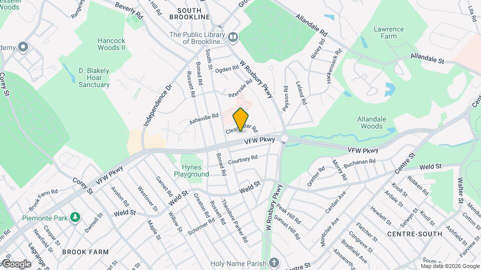 381 VFW Parkway Map and Location Details