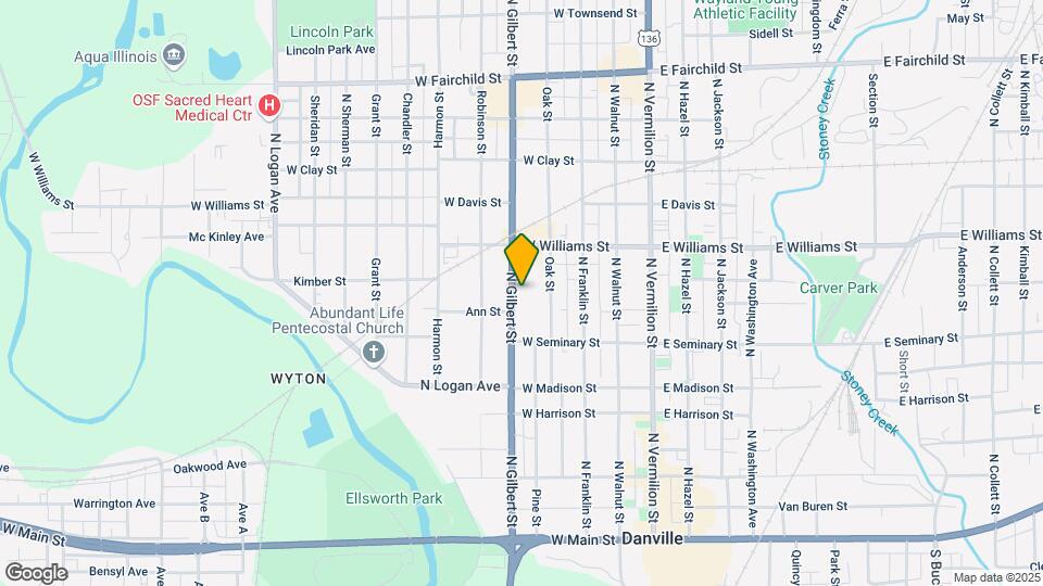 419 N Gilbert St Map and Location Details