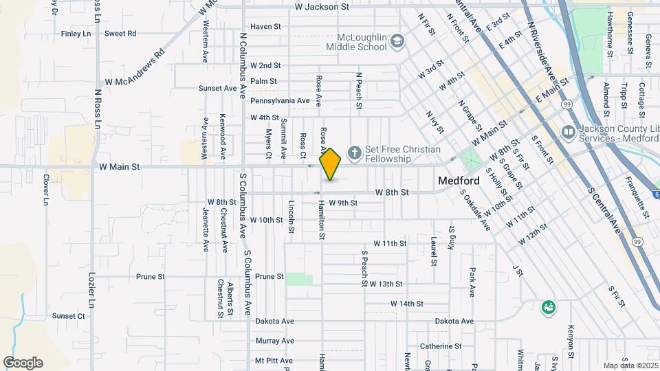 1154 W 8th St Map and Location Details