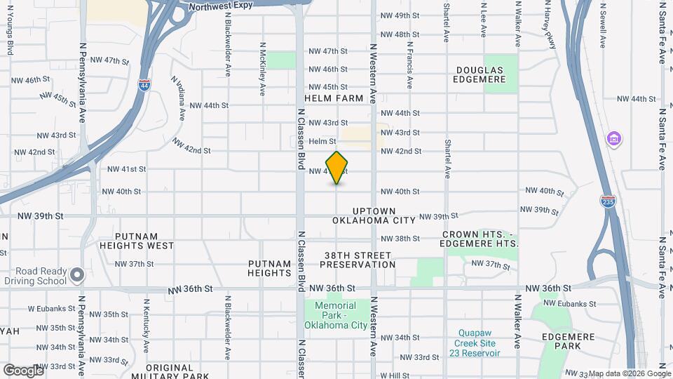4020 N Military Ave Mapa y Detalles de la Ubicación