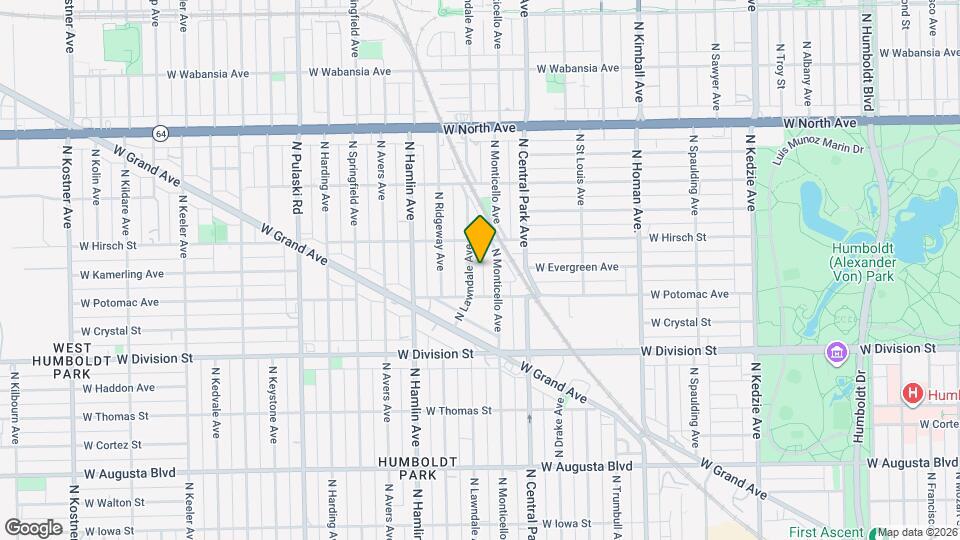 1329 N Lorel Ave Map and Location Details