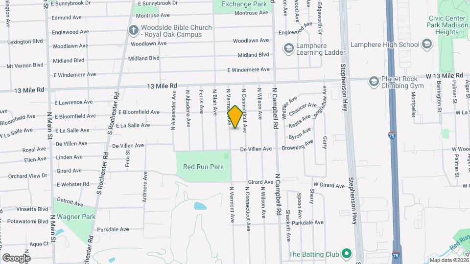 2934 N Vermont Ave Map and Location Details