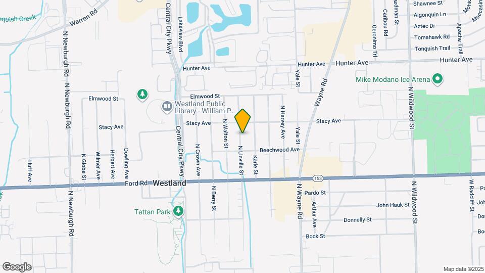 5868 N Linville St Map and Location Details